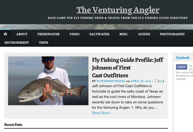 Venturing Angler Guide Profile and Interview